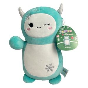 Squishmallows Hug Mees Yollie Yeti Holiday 2023 10" NWT